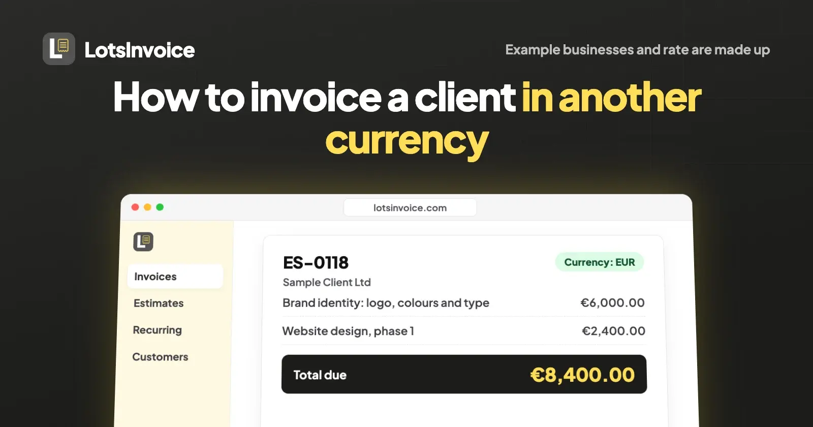 How to Invoice a Client in Another Currency